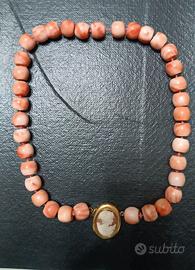 Girocollo Vintage in Corallo Naturale "MOMO"