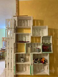 Scaffalatura Cassette legno