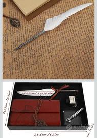 set penna calamaio e taccuino