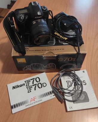 Reflex Nikon D70s obiettivo 18-70