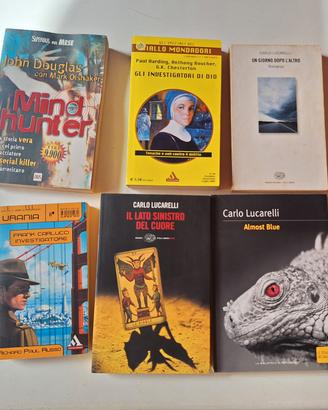 Lotto 6 Libri Noir Thriller Fantascienza