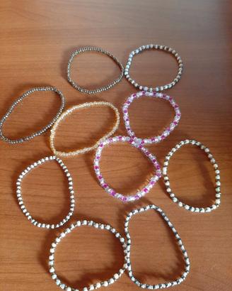 10 bracciali elastici