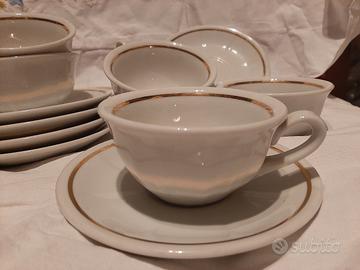 Set tazzine da the ceramica  Amleto Missaglia 