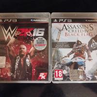 Assassin's Creed black flag e WWE 2k16 ps3