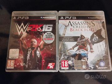 Assassin's Creed black flag e WWE 2k16 ps3