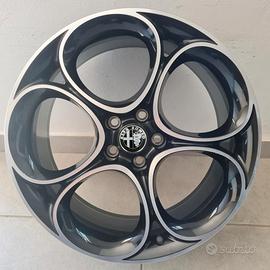 1 cerchio lega alfa romeo giulia r19 ls4464