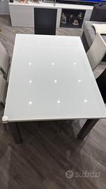 Tavolo Calligaris A in Vetro Temperato + 6 Sedie
