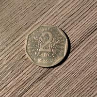 Moneta Antica: 2 Francs, anno 1979 - Francia