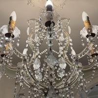 tre lampadari in vero cristallo