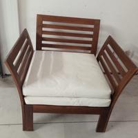 Sedia da giardino con cuscino