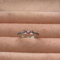 Anello fiocco rosa luminoso Pandora