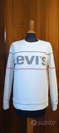 Felpa Levi's bianca con logo