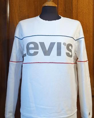 Felpa Levi's bianca con logo