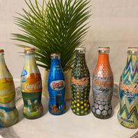 Set 6 bottiglie vintage Coca-Cola da collezione