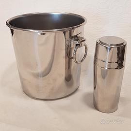 MEPRA Secchiello Ghiaccio da 3 bottiglie e Shaker