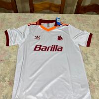 Maglia as roma calcio 1992/1993 bianco L vintage