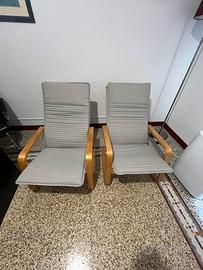Coppia poltone poang ikea