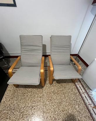 Coppia poltone poang ikea