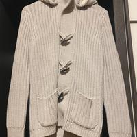 Cardigan lana grossa con alamari