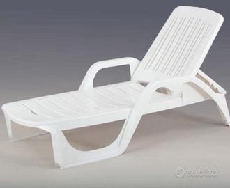 Sdraio in resina bianca