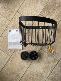 Organizer per doccia per parete Sensea neo nero