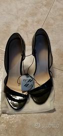 sandali vernice nera tacco 12 n39
