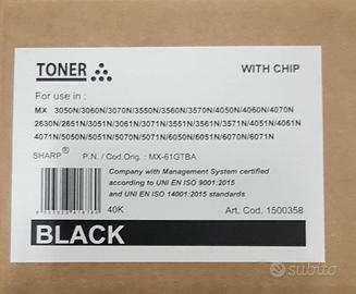 Sharp MX-61GTBA nero toner
