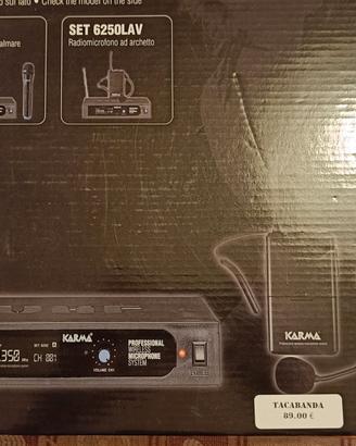 KARMA SET6250 LAV - SISTEMA WIRELESS Mic Archetto