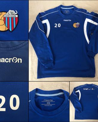FELPA ALLENAMENTO CALCIO CATANIA MACRON TG XS N.20