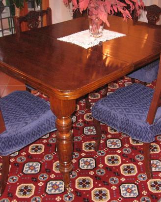 Tavolo stile inglese originale con 4 sedie