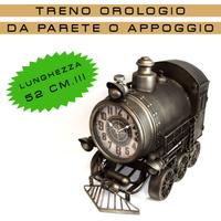 Orologio Maxy Treno a Parete e Appoggio in Metallo