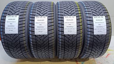 4 GOMME 225 45 18 DUNLOP INV RIF4546