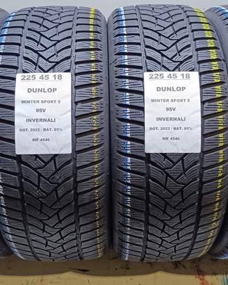 4 GOMME 225 45 18 DUNLOP INV RIF4546