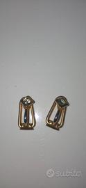 orecchini vintage strass clip