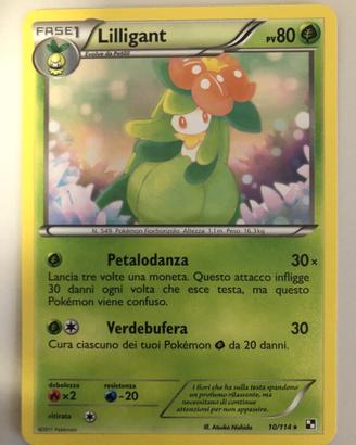 Lilligant 10/114 Set Nero e Bianco Rara Ita