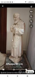 STATUA DI PADRE PIO ALTA 60 CM SU MARMO