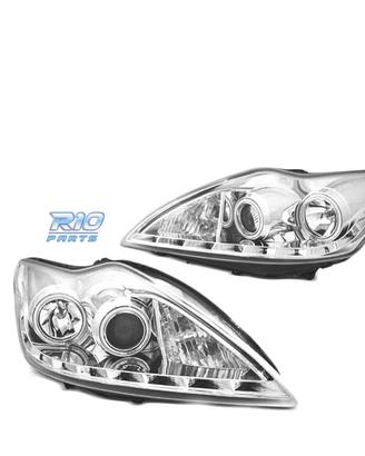 FARI OCCHI ANGEL FORD FOCUS MK2 08-10 CCFL CROMATI