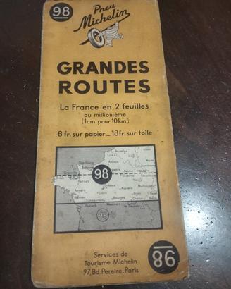 cartina michelin  1939