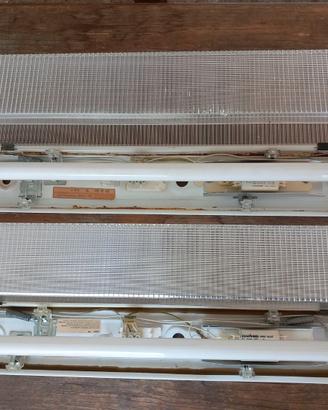 Plafoniere complete di tubi neon 1x18W