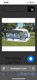 Veranda per caravan tg 14 con.ver nuova