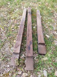 Travi e travetti in legno vari testa lavorata