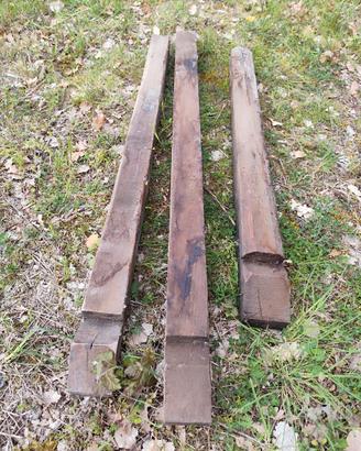 Travi e travetti in legno vari testa lavorata