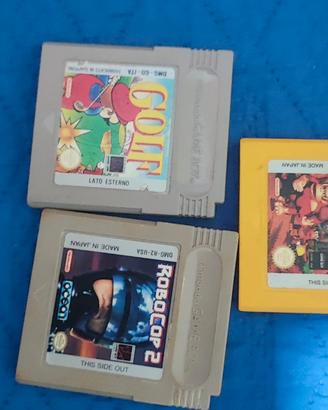 ,Donkey Kong Land,Mario golf,Robocob 2 Gameboy
