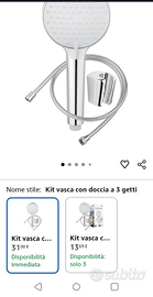 Set doccia a 3 getti. Swiss Wave