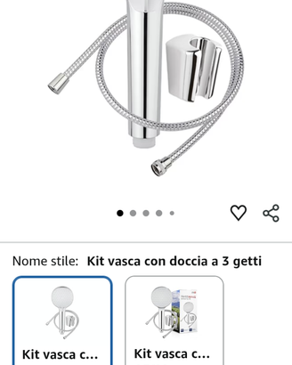 Set doccia a 3 getti. Swiss Wave