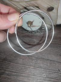 Orecchini d'argento anni 80