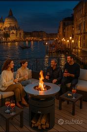 Bracere Barbecue rotondo  griglia brace  festa