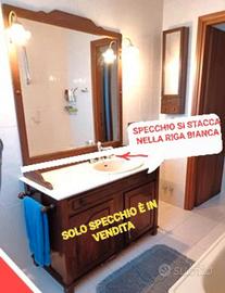 SPECCHIO con Luce Legno ARREDO Retro CLASSICO