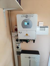 Kit 10kw fotovoltaico accumulo litio 6kw off grid
