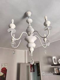LAMPADARIO BIANCO MODERNO